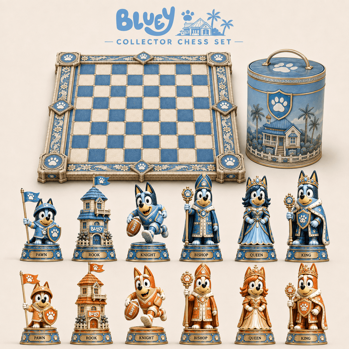 Premium BLU Chess Set NPL