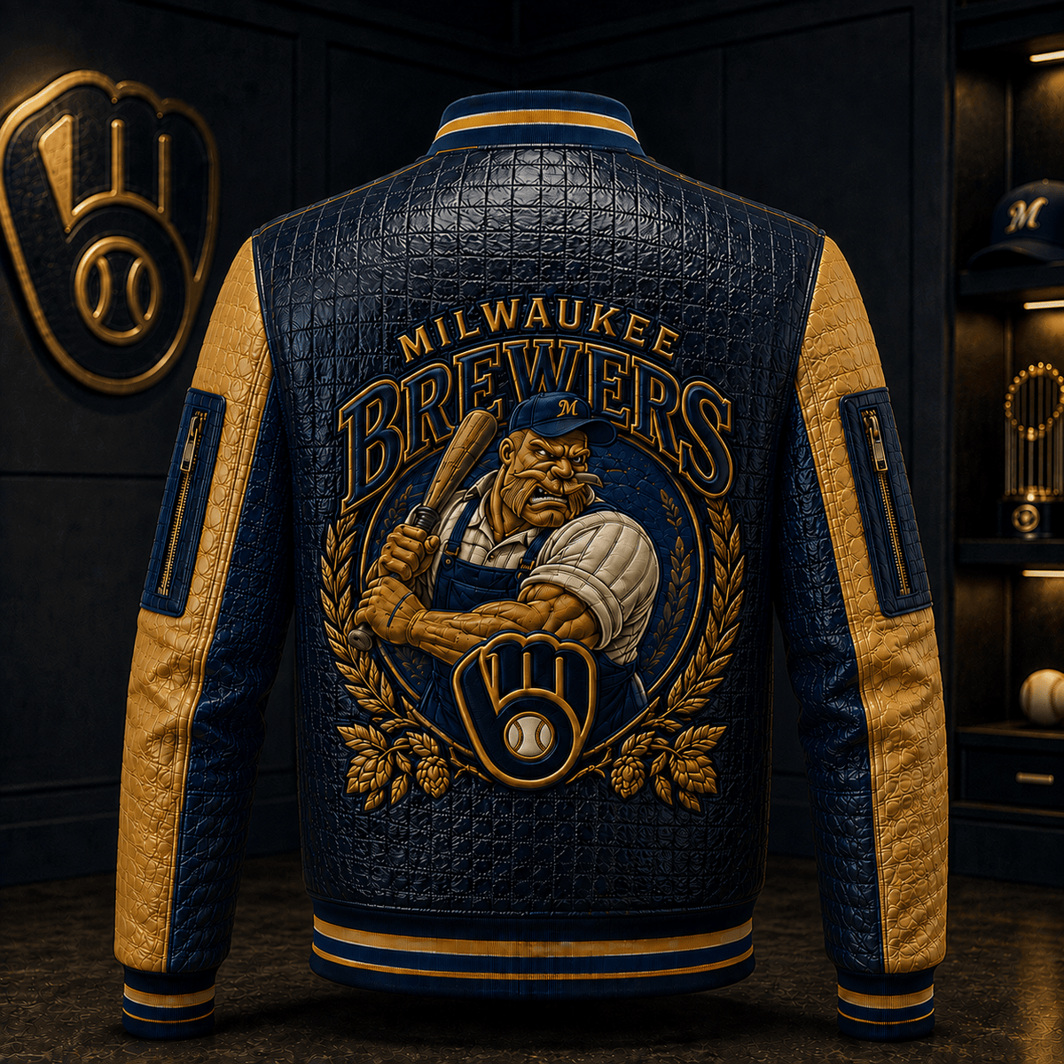 Premium MLKB Leather Zipper Jacket PVNA