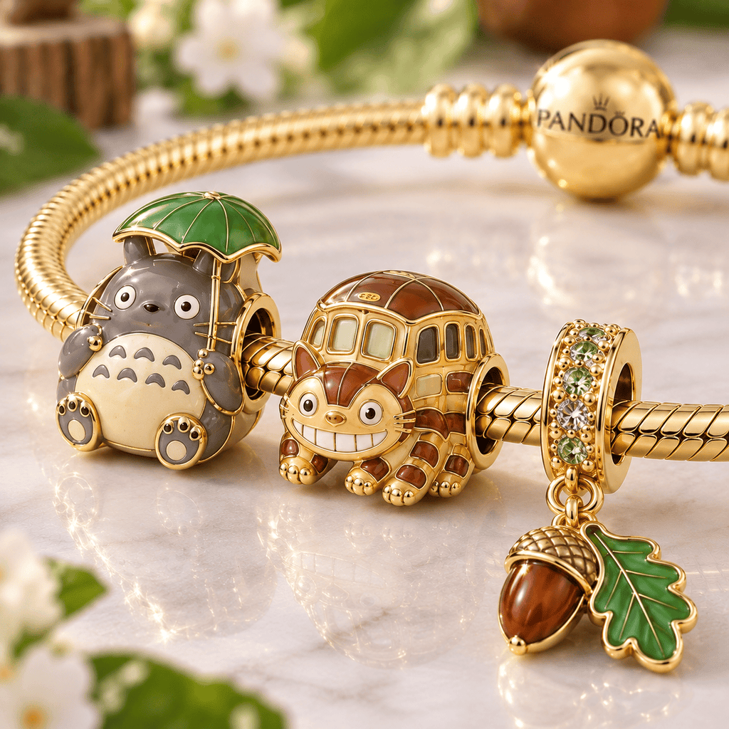 MNTO Gold Charm Bracelet Set VTH