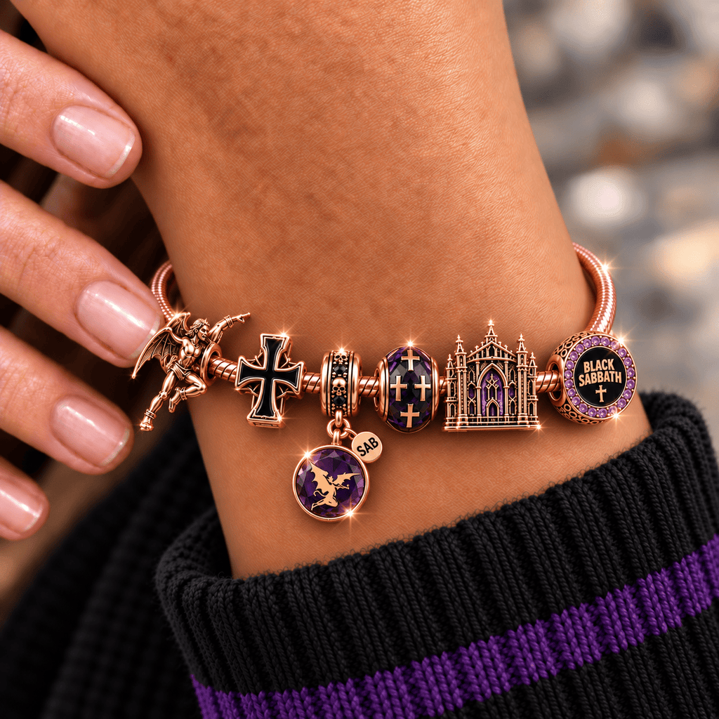 BLST Gold Charm Bracelet Set NHVH