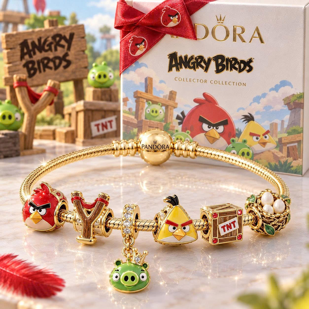 TANBS Gold Charm Bracelet Set VTH