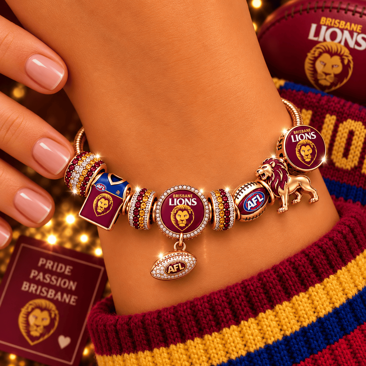 BRBL Gold Charm Bracelet Set PNPA