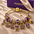 LSUT Gold Charm Bracelet Set NHVH