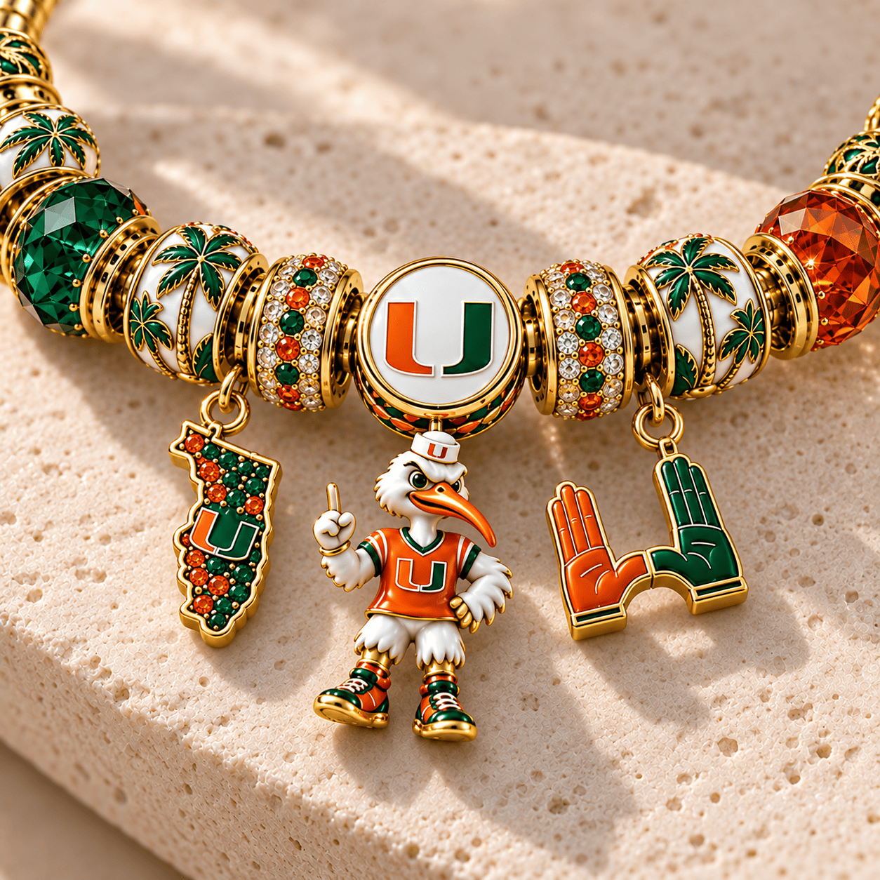 MHC Gold Charm Bracelet Set NHVH