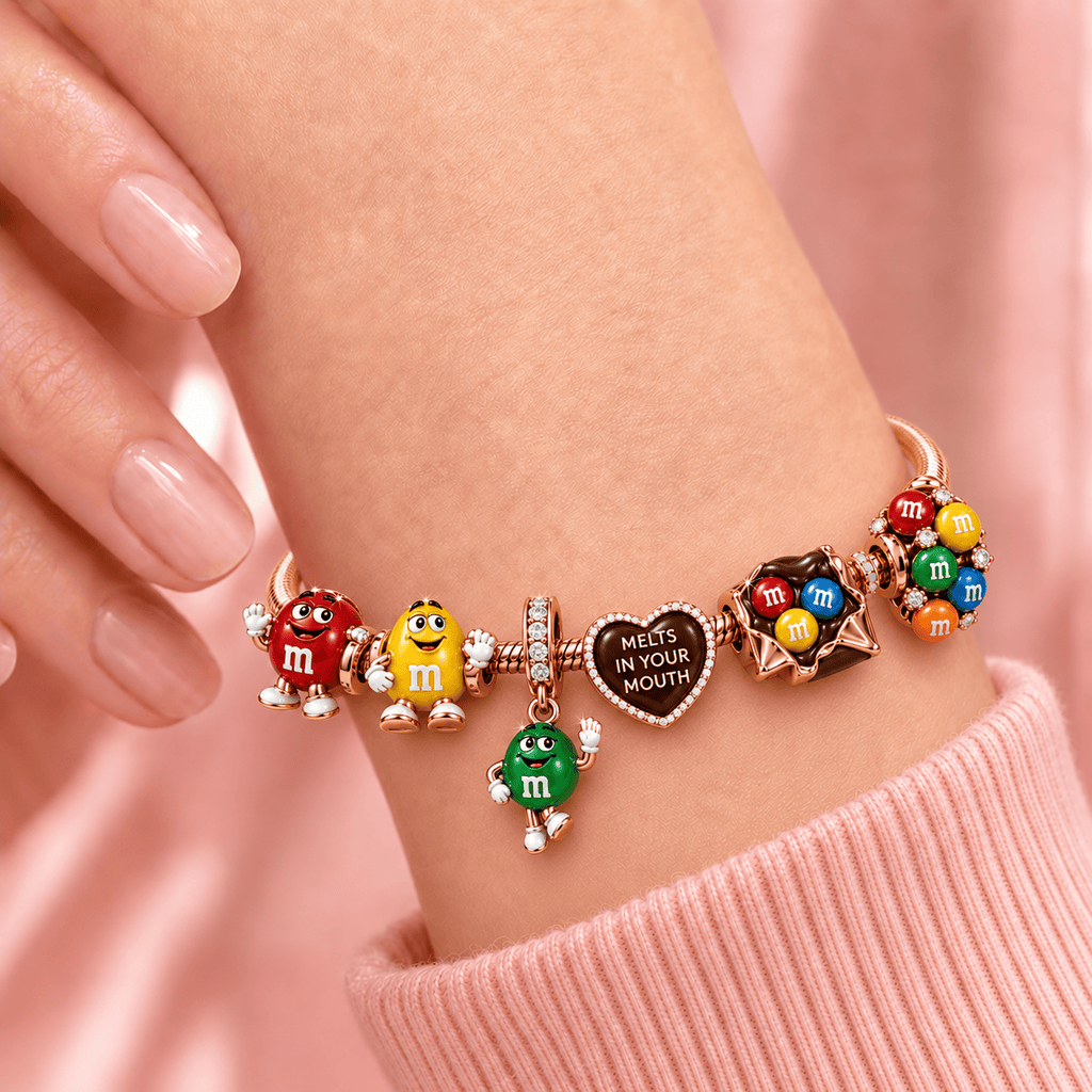 MM Rose Gold Charm Bracelet Set TMH