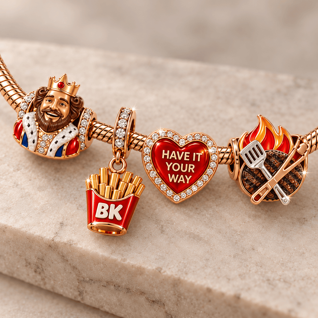 BGK Rose Gold Charm Bracelet Set TMH