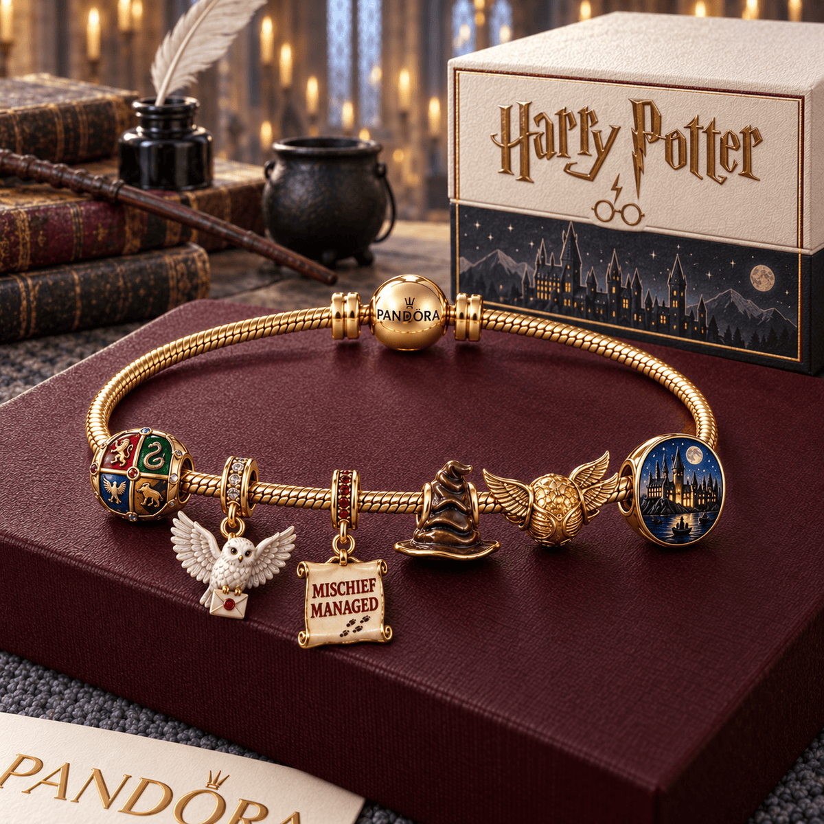 HRP Gold Charm Bracelet Set HQH