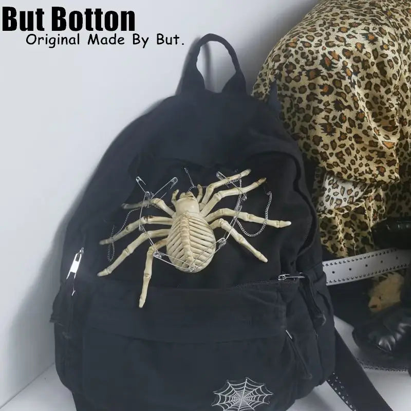 Large capacity Boy Men backpack schoolbag student Gothic punk Y2K girl harajuku subculture woman Streetwear schoolbag bag Gift