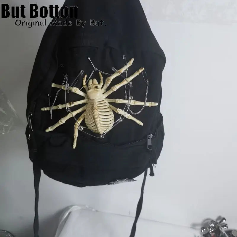 Large capacity Boy Men backpack schoolbag student Gothic punk Y2K girl harajuku subculture woman Streetwear schoolbag bag Gift